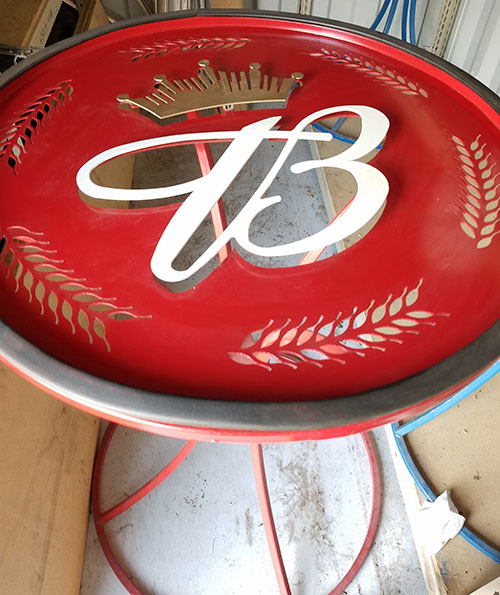 Red Custom Outdoor Table